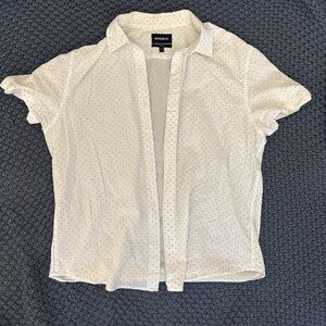 Bonobos white polka dot button down